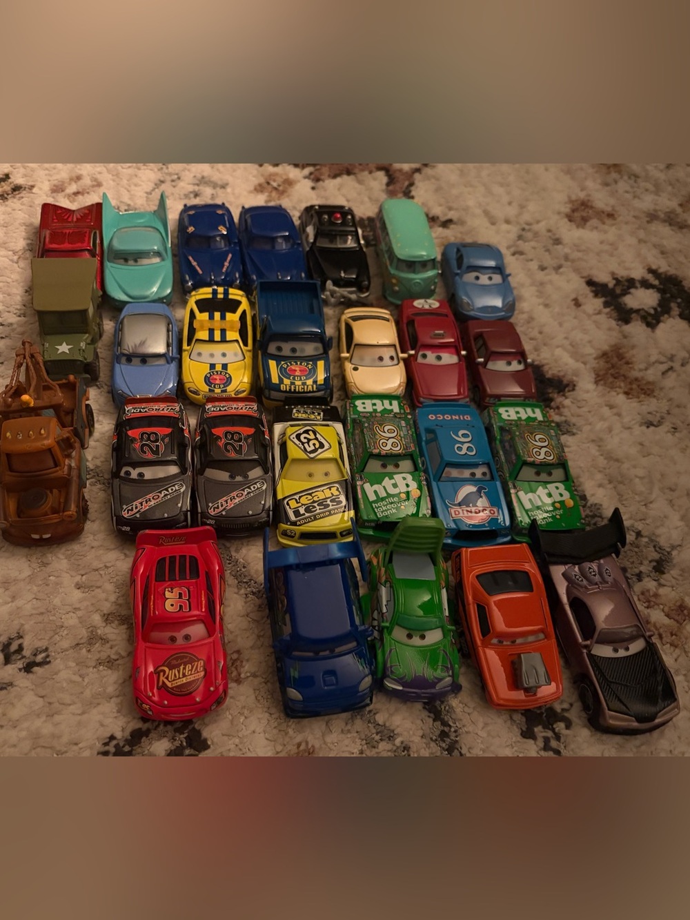 Disney Pixar Cars Diecast - Lot of 26 - Lenticular Eyes -delinquent gang
